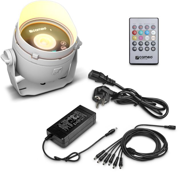 Cameo DROP® B1 SET - Akkubetriebenes Outdoor Mini Uplight inkl. Netzteil