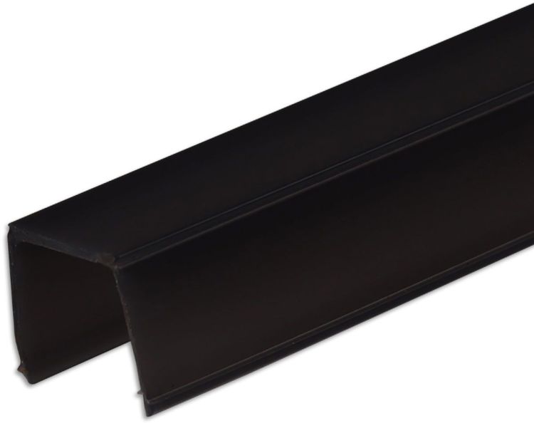 ISOLED COVER schwarz/matt für Track48 Aufbauschiene flat (H25), 200cm, 0% Transmission