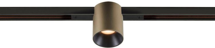 SLV FIXT-IT!, 48V, DALI, rund, Standard track, Spot, 2700K, 6.6 W, 36°, bronze / schwarz