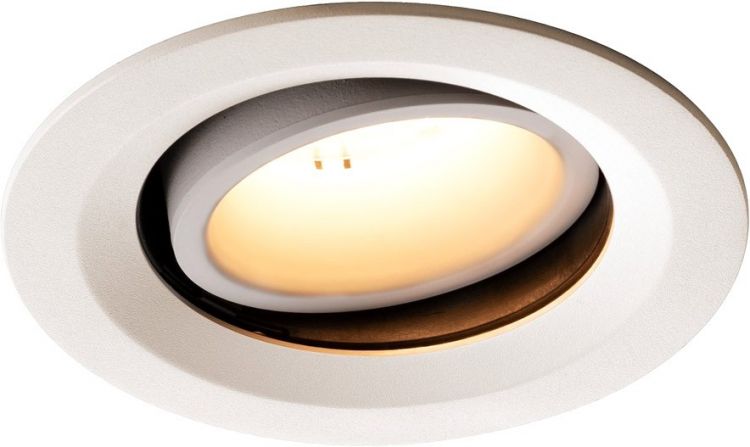SLV NUMINOS® MOVE DL M, Indoor, luminaria empotrada de techo led blanco/blanco 3000 K 20°