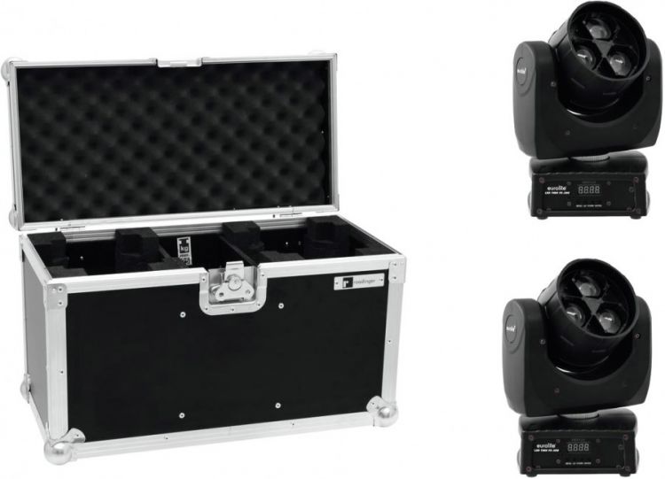 EUROLITE Set 2x LED TMH FE-300 Beam/Flowereffekt + Case