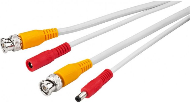 MONACOR VSC-100/WS Video-Kombi-Kabel 10m, weiss