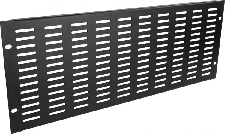 Adam Hall 19" Parts 87224 VH - 19-Zoll-U-Lüftungsblende mit vertikalen Schlitzen, 4 HE