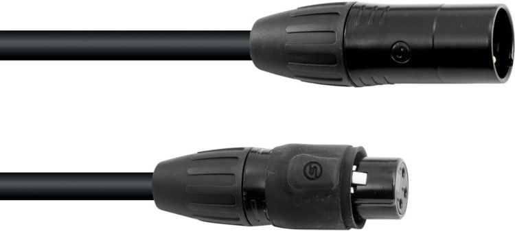 EUROLITE DMX Kabel SEC-1 IP65 3pol 5m sw