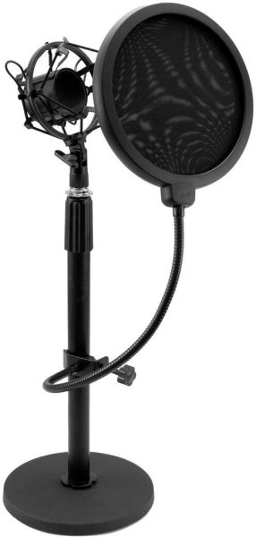 OMNITRONIC MSP-1 Mikrofonständer mit Spinne und Popfilter