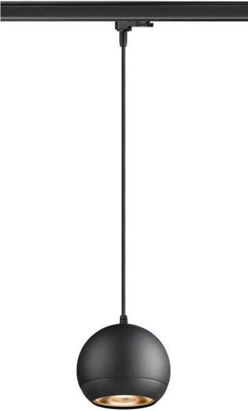 SLV LIGHT EYE® 150, 3~ Pendelleuchte, GU10, Pendellänge 150cm, 1x max. 13W, matt schwarz -B-Stock-