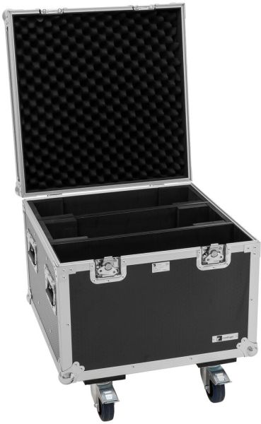 ROADINGER Flightcase PRO 2x IP Mega SWING mit Rollen