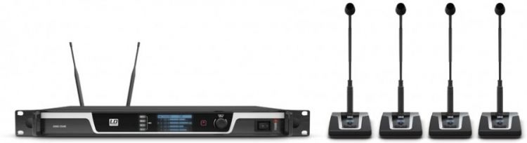 LD Systems U505 CS 4 4-Kanal kabelloses Konferenzsystem