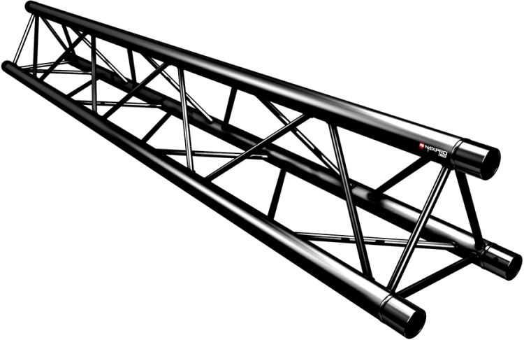 Naxpro-Truss FD 23 Strecke 150 cm RAL9005 - Schwarz - Seidenmatt -B-Stock-