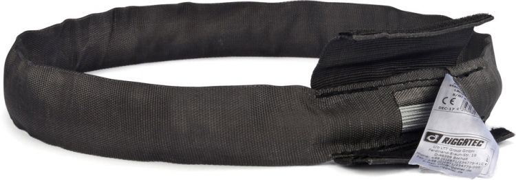 Riggatec Rundschlinge Steelflex Schwarz 2t. Nutzlänge:1,5 m - Umfang:3,0 m