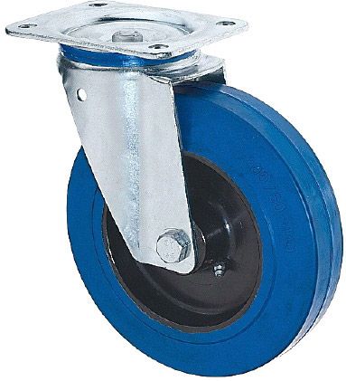 Riggatec Lenkrolle 125mm BLUE WHEEL