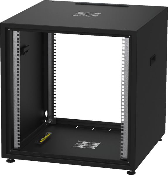 MONACOR RACK-12S/SW Studiorack für 482-mm-Geräte (19"), 12 HE