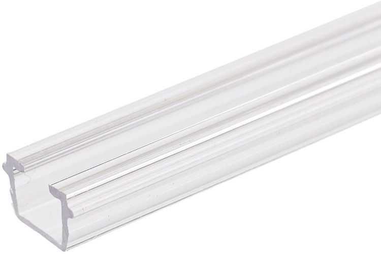 ISOLED Gardinen-Inlay klar, Innenformat B=9.7 H=6.5mm Schlitz 6mm, 100cm