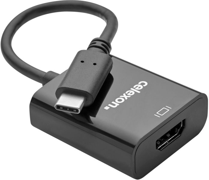 celexon USB-C auf HDMI M/F Adapter, schwarz