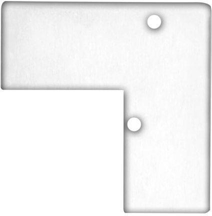 ISOLED Endkappe EC93 Aluminium weiß RAL 9003 für Profil HIDE ANGLE inkl. Schrauben