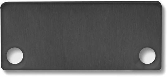 ISOLED Endkappe EC43 Alu schwarz RAL 9005 für SURF/DIVE24 FLAT mit COVER10, 2 STK, inkl. Schraube