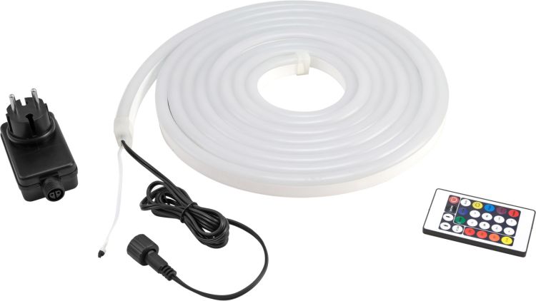 EUROLITE LED Pixel Neon Flex 12V RGB 5m mit IR Set