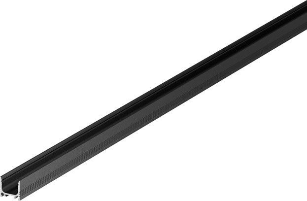 SLV GRAZIA 10, Aufbauprofil, LED, standard, gerillt, 2m, schwarz