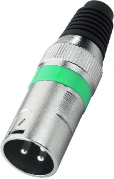 MONACOR XLR-207P/GN XLR-Stecker