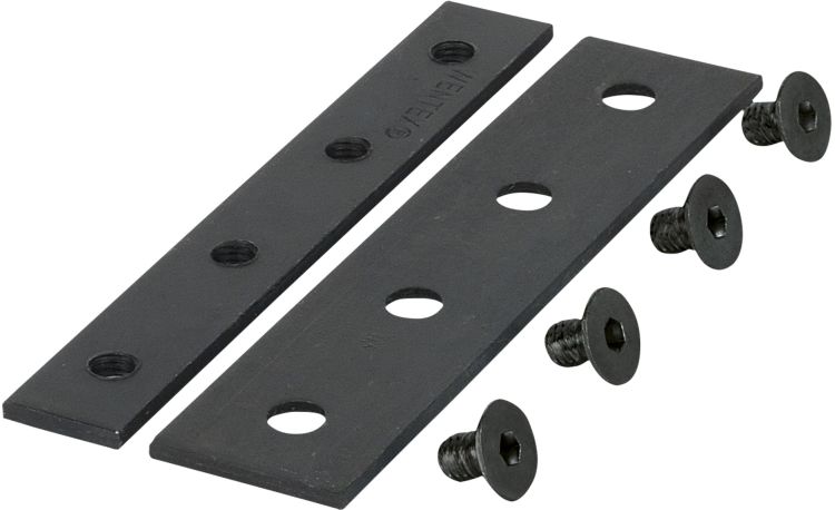 Eurotrack - Connection strip Black (powder coated)