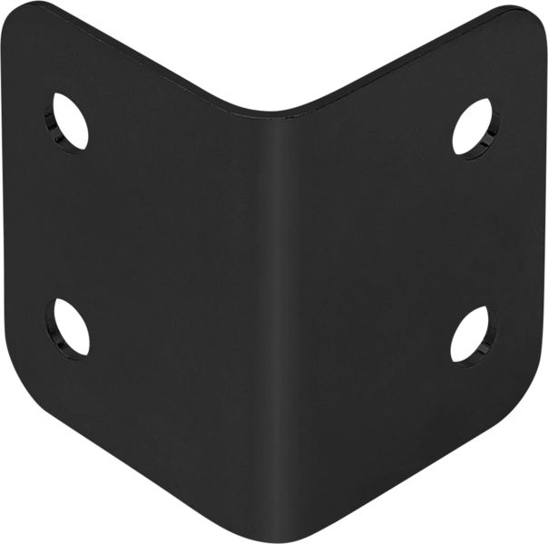 Adam Hall Hardware 40431 BLK - L-Ecke groß galvanisiert schwarz