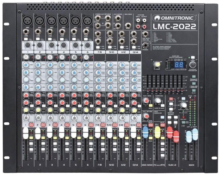 OMNITRONIC LMC-2022FX USB Mischpult