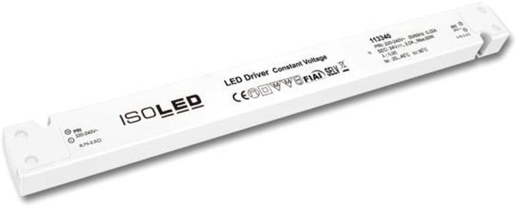 ISOLED LED Trafo 24V/DC, 0-60W, slim, SELV