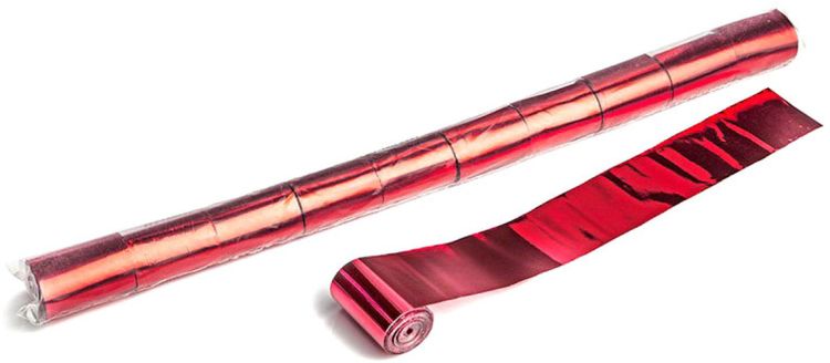 Magic FX Metallic Stadium Streamer 20m x 5cm -  Rot
