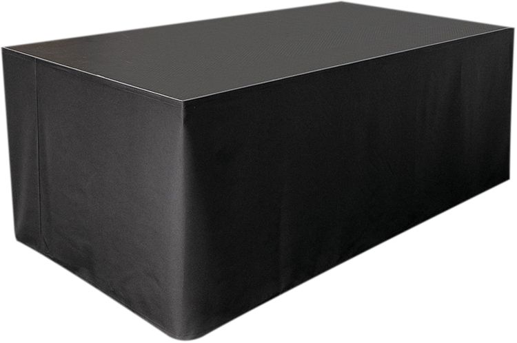 Wentex Stage Skirt MCS 300 g/m² Schwarz - 620 (W) x 100 (H) cm - glatt