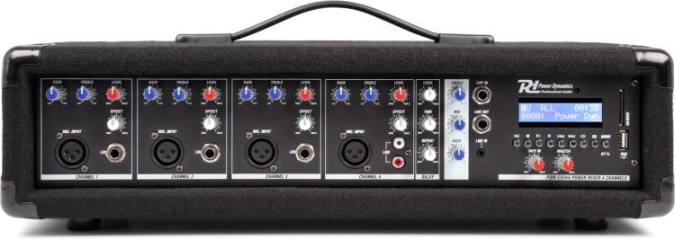 Power Dynamics PDM-C405A 4-Kanal-Mischpult mit Verstärker -B-Stock-