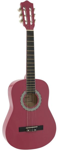 DIMAVERY AC-303 Klassikgitarre 1/2, pink