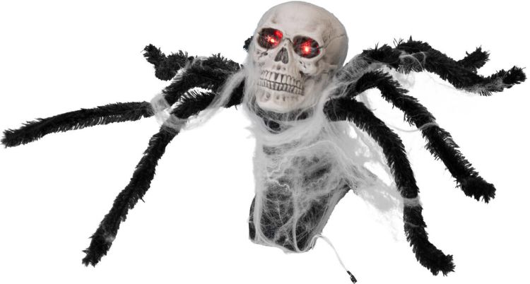 EUROPALMS Halloween Pop-Up Spinne, animiert, 45cm