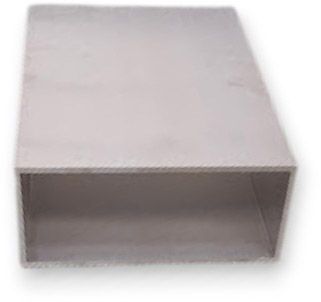 Riggatec Alu-Rohr Vierkant 180x80x4 mm Länge 0,25 m (Restposten)