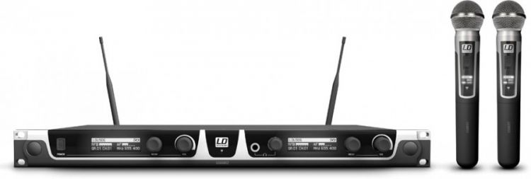LD Systems U506 HHD 2 Funkmikrofon System mit 2 x Handmikrofon dynamisch