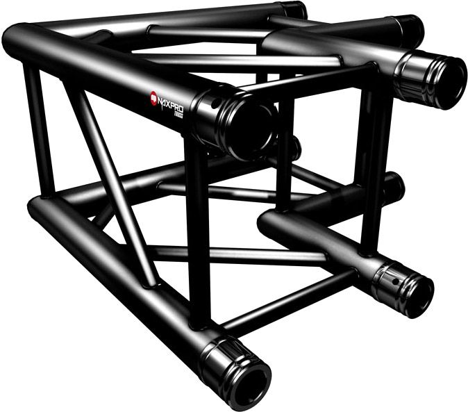 Naxpro-Truss FD 34 C21 90° 2 Weg Winkel
RAL9005 - Schwarz - Seidenmatt