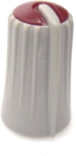 Drehknopf (Frequenz) MRS Serie grau/Makierung rot