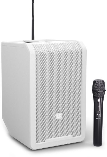 LD Systems ANNY® 8 HHD B5 W - Tragbarer Bluetooth® PA-Lautsprecher mit Akku, Mixer und 1x -B-Stock-