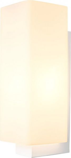 SLV QUADRASS, indoor surface-mounted wall light, E27, white