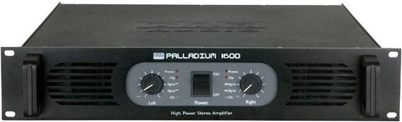 DAP-Audio P-1600 2U High Power Double Class-H Stereo PA Amplifier, Black
