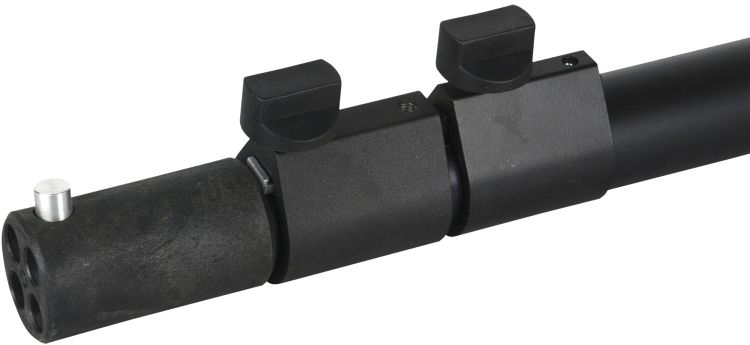 Telescopic upright - 3-way 180(h)-->420(h)cm, Black (powder coat)