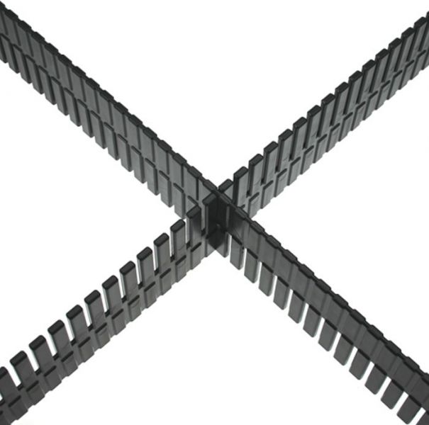 Adam Hall 19" Parts 87402 T Universal Trennsystem für Rackschubladen 2 HE