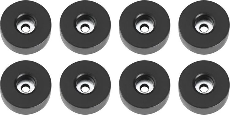 Adam Hall Hardware 4907 M 8 AH 8er Set Gummifuß 38 x 15 mm im Beutel