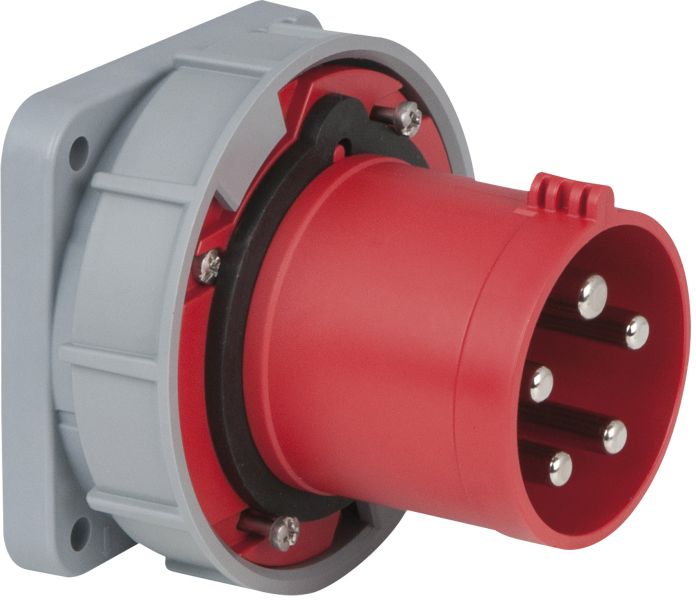 PCE CEE 63A 400V 5p Sockel männlich - Rot, IP67