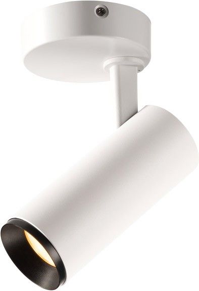 SLV NUMINOS® SPOT PHASE S, Indoor LED Deckenaufbauleuchte weiß/schwarz 2700K 24°