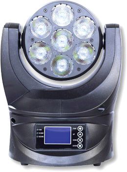 PR XLed 2007 LED Beam/Wash 7x 15W RGBW, 6°, wireless