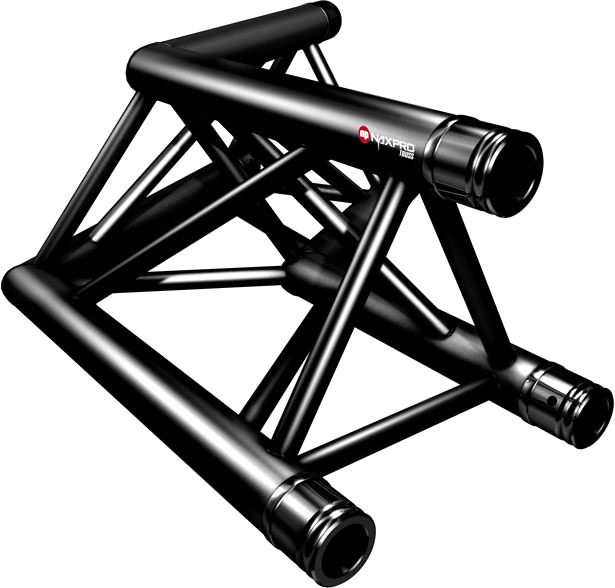 Naxpro-Truss FD 33 C22 120° 2 Weg Winkel
RAL9005 - Schwarz - Seidenmatt