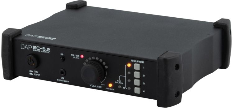 DAP-Audio SC-5.2 Source Control Stereo-Audiosignalwahlschalter und Lautstärkeregler