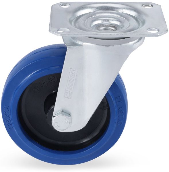 Riggatec Lenkrolle 125mm BLUE WHEEL