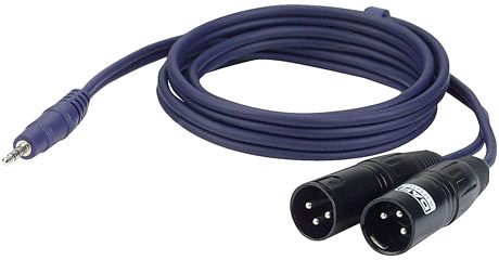 DAP-Audio FL46 - stereo mini Jack > 2 XLR/M 3 p. 1,5 m