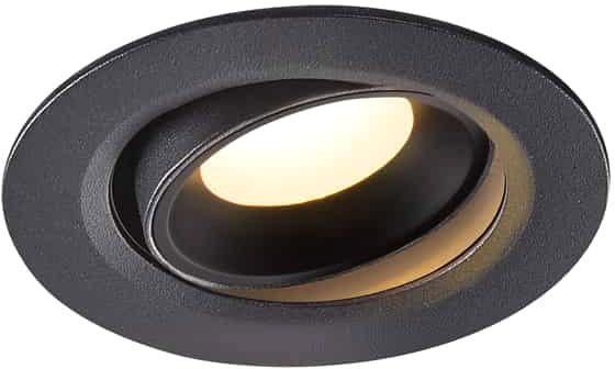 SLV NUMINOS® MOVE XS, Deckeneinbauleuchte schwarz 3000K 20°